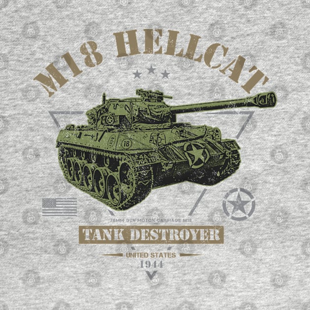 M18 Hellcat WW2 Tank Destroyer by Military Style Designs